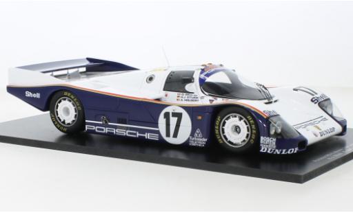 Coche miniatura Porsche 962 1987 1/18 Spark C No.17 Rothmans D.Bell/A.Holbert/H.J.Stuck 24h Le Mans Porsche 962 1987 1/18 Spark C No.17 Rothmans D.Bell/A.Holbert/H.J.Stuck 24h Le Mans coche miniatura
