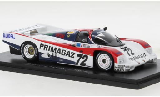 Coche miniatura Porsche 962 1988 1/43 Spark C No.72 24h Le Mans Porsche 962 1988 1/43 Spark C No.72 24h Le Mans coche miniatura