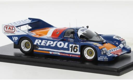 Coche miniatura Porsche 962 1991 1/43 Spark C No.16 Repsol 24h Le Mans Porsche 962 1991 1/43 Spark C No.16 Repsol 24h Le Mans coche miniatura