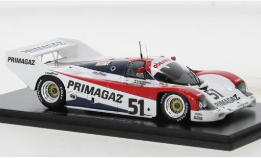 Coche miniatura Porsche 962 1991 1/43 Spark C No.51 24h Le Mans Porsche 962 1991 1/43 Spark C No.51 24h Le Mans coche miniatura