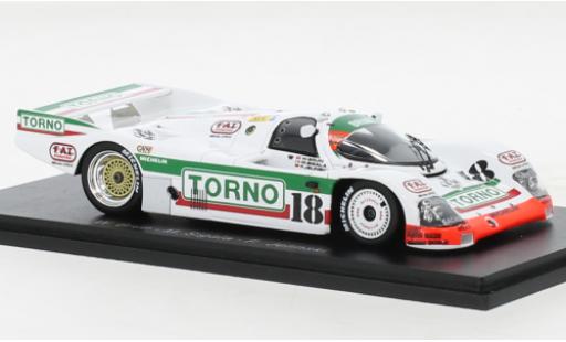 Coche miniatura Porsche 962 1986 1/43 Spark C RHD No.18 Brun Motorsport Torno 24h Le Mans Porsche 962 1986 1/43 Spark C RHD No.18 Brun Motorsport Torno 24h Le Mans coche miniatura