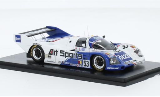 Coche miniatura Porsche 962 1991 1/43 Spark C RHD No.53 24h Le Mans Porsche 962 1991 1/43 Spark C RHD No.53 24h Le Mans coche miniatura