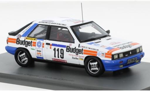 Coche miniatura Renault 11 1/43 Spark Turbo No.9 Rallye WM Tour de Corse 1984 Renault 11 1/43 Spark Turbo No.9 Rallye WM Tour de Corse 1984 coche miniatura