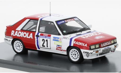 Coche miniatura Renault 11 1/43 Spark Turbo No.21 Rallye WM Tour de Corse 1987 Renault 11 1/43 Spark Turbo No.21 Rallye WM Tour de Corse 1987 coche miniatura