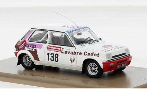 Renault 5 1/43 Spark Alpine Gr.2 No.138 1000 Pistes de Canjuers 1983 coche miniatura