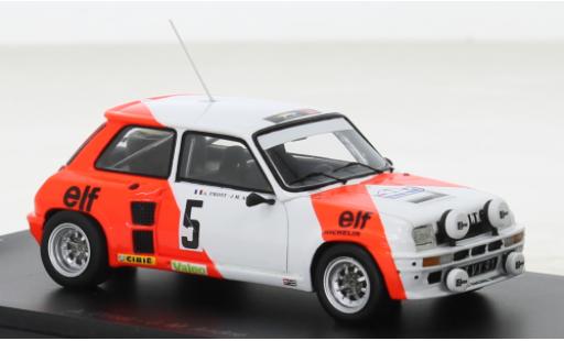 Coche miniatura Renault 5 1/43 Spark Turbo No. Rallye du Var 1982 Renault 5 1/43 Spark Turbo No. Rallye du Var 1982 coche miniatura