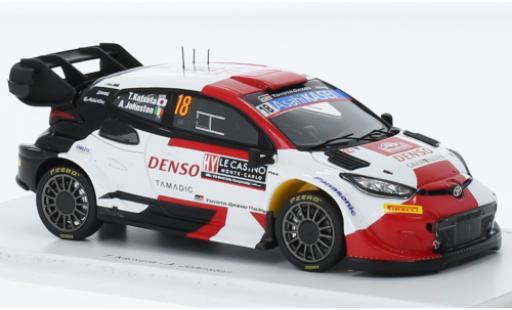 Coche miniatura Toyota Yaris 1/43 Spark GR Rally1 hybride No.18 Gazoo Racing WRT Rallye WM Rallye Monte Carlo 2023 Toyota Yaris 1/43 Spark GR Rally1 hybride No.18 Gazoo Racing WRT Rallye WM Rallye Monte Carlo 2023 coche miniatura