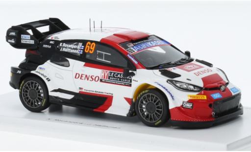 Coche miniatura Toyota Yaris 1/43 Spark GR Rally1 hybride No.69 Gazoo Racing WRT Rallye WM Rallye Monte Carlo 2023 Toyota Yaris 1/43 Spark GR Rally1 hybride No.69 Gazoo Racing WRT Rallye WM Rallye Monte Carlo 2023 coche miniatura