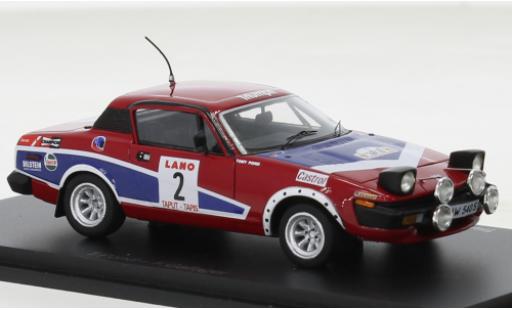 Coche miniatura Triumph TR7 1/43 Spark No.2 Rallye Ypres 1978 Triumph TR7 1/43 Spark No.2 Rallye Ypres 1978 coche miniatura