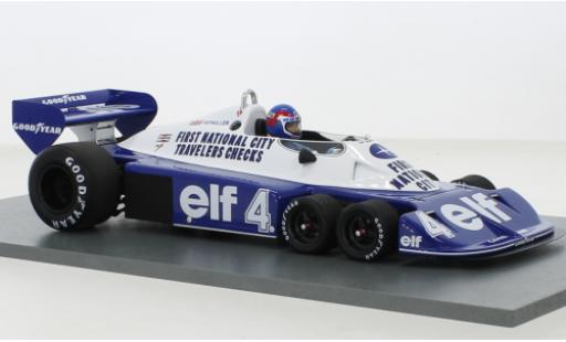 Tyrrell P34 1/18 Spark No.4 First National City Formel 1 GP Südafrika 1977 coche miniatura