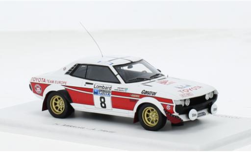 Toyota Celica 1/43 Spark 2000 GT (TA22) No.8 Rallye WM RAC Rallye 1977 1:43 coche miniatura
