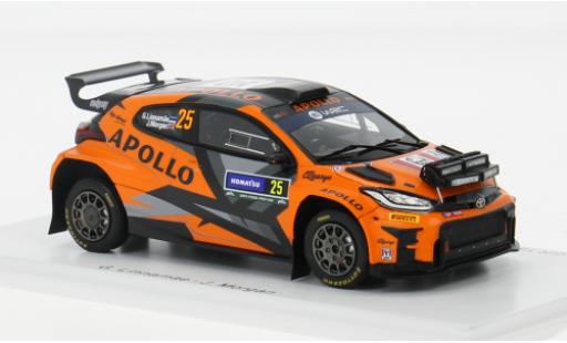 Coche miniatura Toyota Yaris 1/43 Spark GR Rally2 No.25 Red Grey Team Rallye WM Rallye Schweden 2024 1:43 Toyota Yaris 1/43 Spark GR Rally2 No.25 Red Grey Team Rallye WM Rallye Schweden 2024 1:43 coche miniatura