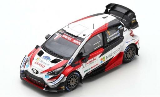 Coche miniatura Toyota Yaris 1/43 Spark WRC No.1 Gazoo Racing WRT Microsoft WRC Arctic Lapland Rally 2020 K.Rovanperä/J.Halttunen Toyota Yaris 1/43 Spark WRC No.1 Gazoo Racing WRT Microsoft WRC Arctic Lapland Rally 2020 K.Rovanperä/J.Halttunen coche miniatura