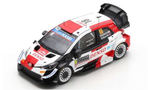 Coche miniatura Toyota Yaris 1/43 Spark WRC No.18 Gazoo Racing Rallye WM Rallye Monte Carlo 2021 T.Katsuta/D.Barritt Toyota Yaris 1/43 Spark WRC No.18 Gazoo Racing Rallye WM Rallye Monte Carlo 2021 T.Katsuta/D.Barritt coche miniatura