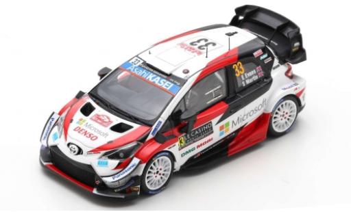 Toyota Yaris 1/43 Spark WRC No.33 Gazoo Racing WRT Microsoft Rallye WM Rally Monte Carlo 2020 E.Evans/S.Martin coche miniatura