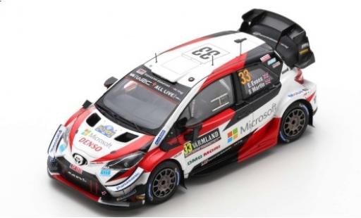 Coche miniatura Toyota Yaris 1/43 Spark WRC No.33 Gazoo Racing WRT Microsoft WRC Rally Schweden 2020 E.Evans/S.Martin Toyota Yaris 1/43 Spark WRC No.33 Gazoo Racing WRT Microsoft WRC Rally Schweden 2020 E.Evans/S.Martin coche miniatura