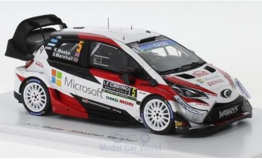 Toyota Yaris 1/43 Spark WRC No.5 Gazoo Racing WRT Rallye WM Rally Monte Carlo 2019 K.Meeke/S.Marshall coche miniatura