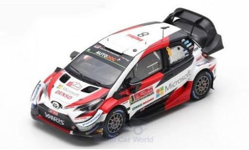 Coche miniatura Toyota Yaris 1/43 Spark WRC No.8 Microsoft WRC Rally Portugal 2019 O.Tänak/M.Järveoja Toyota Yaris 1/43 Spark WRC No.8 Microsoft WRC Rally Portugal 2019 O.Tänak/M.Järveoja coche miniatura