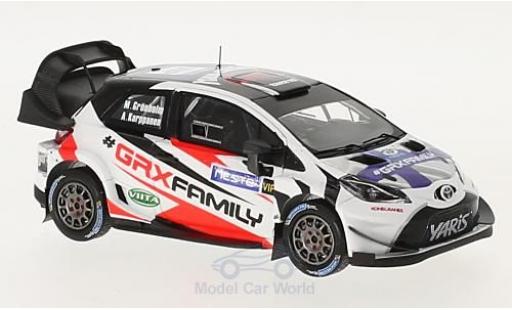 Toyota Yaris 1/43 Spark WRC Rallye Finnland 2017 Presentation M.Grönholm/A.Karppanen coche miniatura