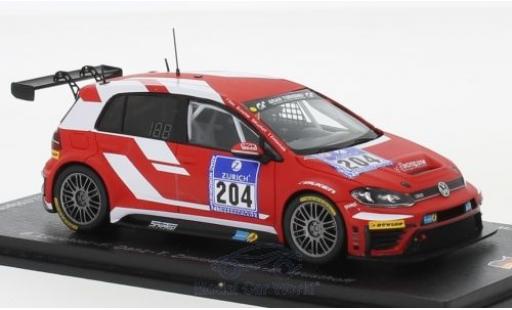 Volkswagen Golf 1/43 Spark GTI TCR No.204 racing one GmbH 24h Nürburgring 2016 B.Leuchter/F.Danz/T.Zimmermann/D.Wüsthoff coche miniatura