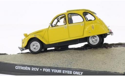 Citroen 2CV 1/43 SpecialC 6 amarillo James Bond 007 In tödlicher Mission ohne Vitrine coche miniatura