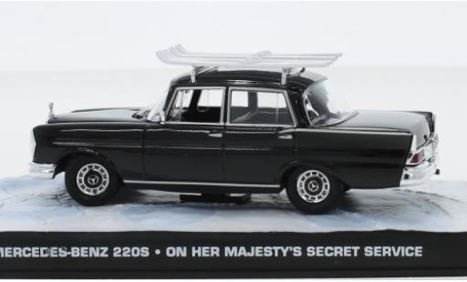 Coche miniatura Mercedes 220 1/43 SpecialC S (W111) negro James Bond 007 Im Geheimdienst Ihrer Majestät ohne Vitrine Mercedes 220 1/43 SpecialC S (W111) negro James Bond 007 Im Geheimdienst Ihrer Majestät ohne Vitrine coche miniatura