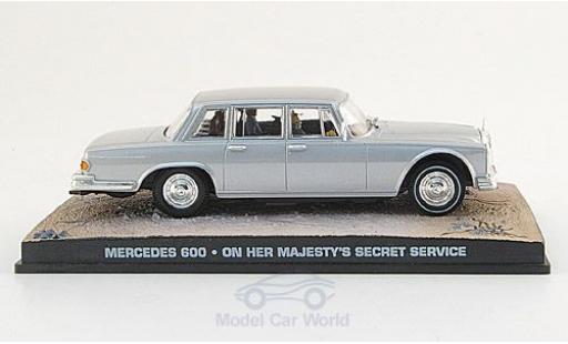 Coche miniatura Mercedes 600 1/43 SpecialC gris James Bond 007 1969 Im Geheimdienst Ihrer Majestät ohne Vitrine Mercedes 600 1/43 SpecialC gris James Bond 007 1969 Im Geheimdienst Ihrer Majestät ohne Vitrine coche miniatura