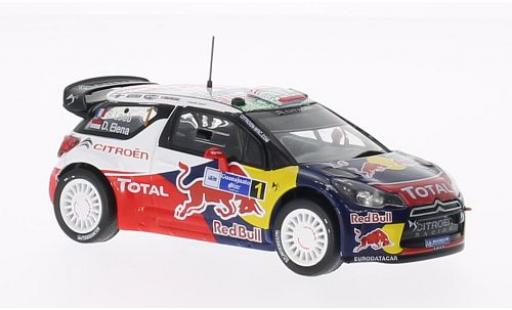 Coche miniatura DS Automobiles DS3 1/43 SpecialC Citroen WRC No.1 Red Bull Rally Mexico 2011 S.Loeb/D.Elena sans Vitrine DS Automobiles DS3 1/43 SpecialC Citroen WRC No.1 Red Bull Rally Mexico 2011 S.Loeb/D.Elena sans Vitrine coche miniatura