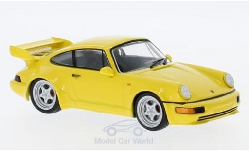 Coche miniatura Porsche 964 RS 1/43 SpecialC 911 RS 3.8 amarillo 1992 911 Collection Porsche 964 RS 1/43 SpecialC 911 RS 3.8 amarillo 1992 911 Collection coche miniatura