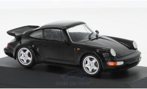 Porsche 964 Turbo 1/43 SpecialC 911 Turbo negro 1990 911 Collection coche miniatura