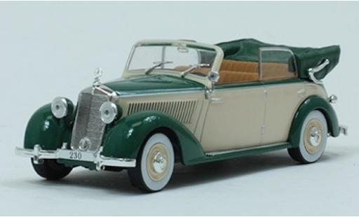 Coche miniatura Mercedes 230 1/43 SpecialC Cabriolet D verde/beige 1939 ohne Vitrine Mercedes 230 1/43 SpecialC Cabriolet D verde/beige 1939 ohne Vitrine coche miniatura