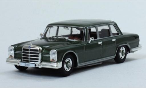Coche miniatura Mercedes 600 1/43 SpecialC metalico verde 1964 ohne Vitrine Mercedes 600 1/43 SpecialC metalico verde 1964 ohne Vitrine coche miniatura