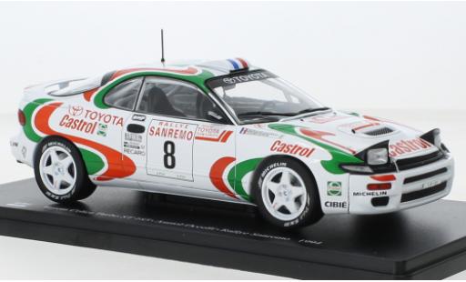 Coche miniatura Toyota Celica 1/24 SpecialC .-119 (ST185) Turbo No.8 Castrol Rallye WM Rallye San Remo 1994 Toyota Celica 1/24 SpecialC .-119 (ST185) Turbo No.8 Castrol Rallye WM Rallye San Remo 1994 coche miniatura