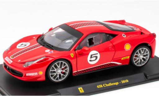 Coche miniatura Ferrari 458 1/24 SpecialC Challenge rojo No.5 2010 Ferrari 458 1/24 SpecialC Challenge rojo No.5 2010 coche miniatura