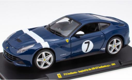 Coche miniatura Ferrari F1 1/24 SpecialC 2 Berlinetta azul/blanco Inspired by the 250 GT Berlinetta p.c. (1961) No.7 Ferrari F1 1/24 SpecialC 2 Berlinetta azul/blanco Inspired by the 250 GT Berlinetta p.c. (1961) No.7 coche miniatura