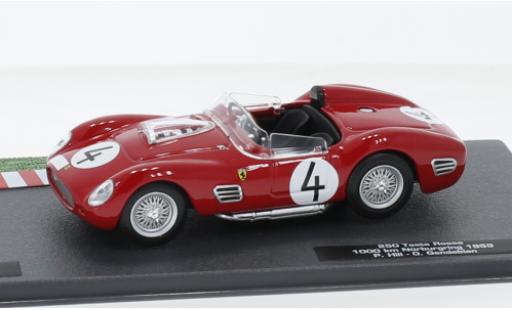 Coche miniatura Ferrari 250 1/43 SpecialC .-125 Testa Rossa RHD No.4 1000km Nuerburgring 1959 Ferrari 250 1/43 SpecialC .-125 Testa Rossa RHD No.4 1000km Nuerburgring 1959 coche miniatura