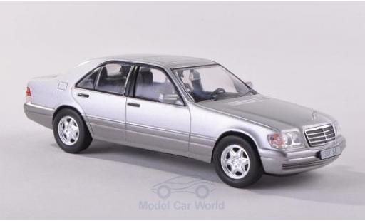 Mercedes 500 1/43 SpecialC SE (W140) gris 1991 ohne Vitrine coche miniatura