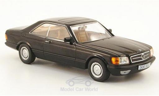 Mercedes 500 1/43 SpecialC SEC (C126) negro 1981 ohne Vitrine coche miniatura