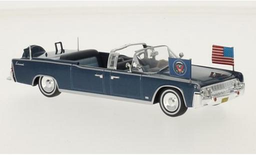 Lincoln Continental 1/43 SpecialC Limousine SS-100-X metalico azul J. F. Kennedy sans Vitrine coche miniatura