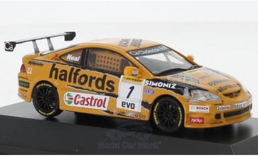 Honda Integra 1/43 SpecialC Type-R RHD No.1 Team Halfords BTCC 2006 M.Neal coche miniatura