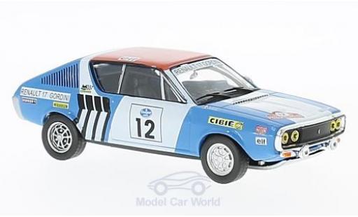 Coche miniatura Renault 17 1/43 SpecialC Gordini No.12 Rallye Press on Regardless 1974 J-L.Therier/C.Delferrier ohne Vitrine Renault 17 1/43 SpecialC Gordini No.12 Rallye Press on Regardless 1974 J-L.Therier/C.Delferrier ohne Vitrine coche miniatura