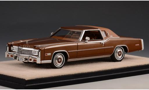 Cadillac Eldorado 1/43 Stamp Models Biarritz metalico marron 1978 coche miniatura