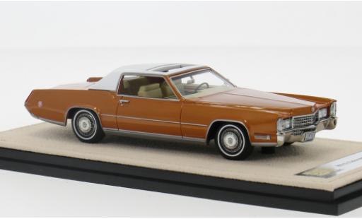 Coche miniatura Cadillac Eldorado 1/43 Stamp Models Biarritz naranja 1970 1:43 Cadillac Eldorado 1/43 Stamp Models Biarritz naranja 1970 1:43 coche miniatura