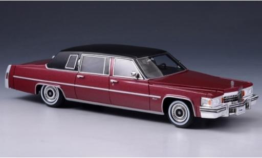 Coche miniatura Cadillac Fleetwood 1/43 Stamp Models Limousine metalico rojo/matt-negro 1978 Cadillac Fleetwood 1/43 Stamp Models Limousine metalico rojo/matt-negro 1978 coche miniatura