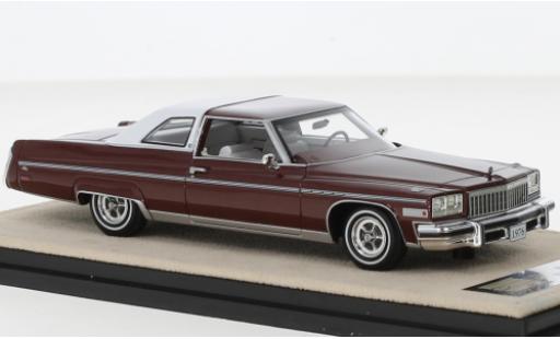 Buick Electra 1/43 Stamp Models 225 limited Coupe metallise rouge foncé/blanche 1976 coche miniatura