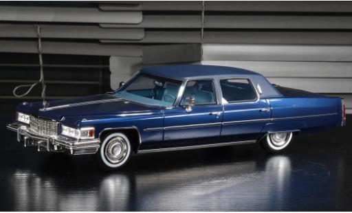 Coche miniatura Cadillac Fleetwood 1/18 Stamp Models Brougham metallise azul 1976 Cadillac Fleetwood 1/18 Stamp Models Brougham metallise azul 1976 coche miniatura