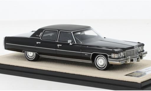 Coche miniatura Cadillac Fleetwood 1/43 Stamp Models Brougham negro 1974 Cadillac Fleetwood 1/43 Stamp Models Brougham negro 1974 coche miniatura