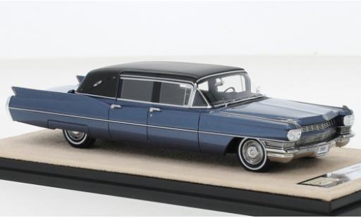 Coche miniatura Cadillac Fleetwood 1/43 Stamp Models formel Limousine Landau Top metallise azul/negro 1968 Cadillac Fleetwood 1/43 Stamp Models formel Limousine Landau Top metallise azul/negro 1968 coche miniatura
