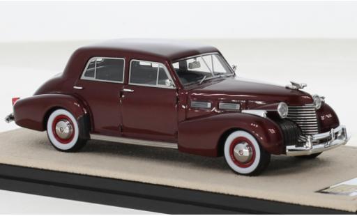 Cadillac Fleetwood 1/43 Stamp Models Sixty Special metallise rouge foncé 1940 coche miniatura