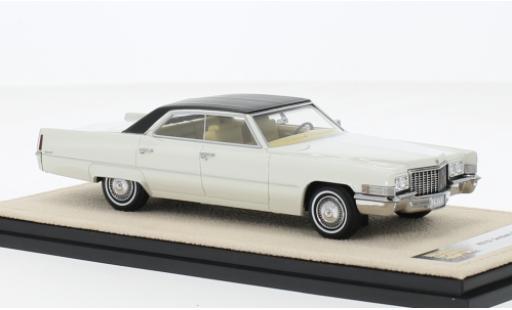 Coche miniatura Cadillac Sedan 1/43 Stamp Models DeVille blanche/negro 1970 Cadillac Sedan 1/43 Stamp Models DeVille blanche/negro 1970 coche miniatura